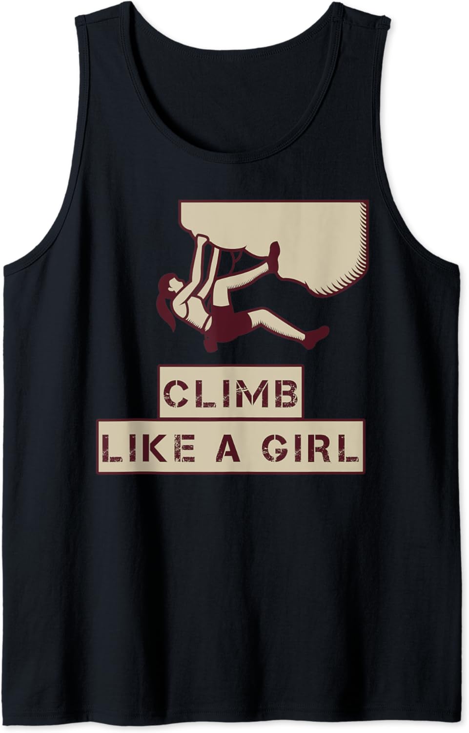 For rock climbing women climb like a girl Tank Top